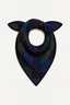 &Daughter - Sjaal - Argyle Foulard - Dark Navy / Holly / Smalt / Poppy