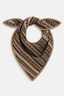 &Daughter - Sjaal - Fairisle Foulard - Dark Natural Multi