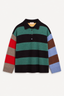 &Daughter - Trui - Torin Polo Shirt - Multi Stripe