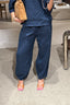 Suzie Kondi - Broek - Delos Pants Linen - Deep Navy