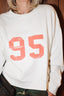 Nili Lotan - Sweater - 95 Gladys Sweatshirt - Ecru/ Red Print