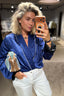 Forte_Forte - Jacket - "Le Club" Print Envers Satin Robe De Chambre - Notte