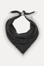 Ganni - Bandana - Wool Lace Triangular Scarf - Phantom