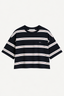 BYLOTTE Studios - T-Shirt - Olsen Tee - Navy / White / Bordeaux
