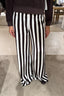 Suzie Kondi - Lito Low Rise Flare Pants Striped Terry - Truffle Ivory Stripe