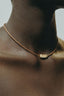 Marie Lichtenberg - Ketting - Diamond Micro Lasso - White Yellow Gold