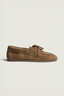 Posa - Loafers - Boat Loafer Brushed Suede - Camel