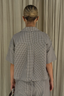 Ganni - Top - Check Cotton Cropped Bowling Shirt - Chicory Coffee
