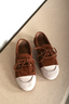 BYLOTTE Studios x Posa - Loafers - Boat Loafers - Cognac / White