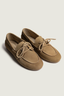 Posa - Loafers - Boat Loafer Brushed Suede - Tan