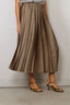 Tibi - Rok - Feather Weight Pleated Pull On Skirt - Dark Stone