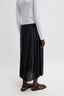 Tibi - Rok - Feather Weight Pleated Pull On Skirt - Black