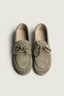 Posa - Loafers - Boat Loafer Brushed Suede - Khaki