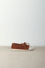 BYLOTTE Studios x Posa - Loafers - Boat Loafers - Cognac / White