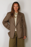 RÓHE - Blazer - Hourglass Shaped Blazer - Desert Brown