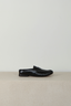 Posa - Loafers - Penny Loafer Wrinkle Mule Leather - Black