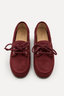 Posa - Loafers - Boat Loafer Suede - Burgundy