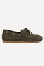 Posa - Loafers - Boat Loafer Suede - Forest Khaki