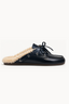 Posa - Loafers - Boat Loafer Mule Fur Leather - Night