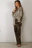 R13 - Blouse - Drop Neck Pj Top - Green Floral