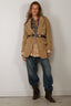 R13 - Blazer - Oversized Ragged Blazer - Light Khaki