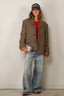 Golden Goose - Blazer - Journey M's Cropped Boxy Jacket Refail Windowed Prince Of Whales - Coriander / Cypres / Scarlett
