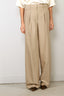 Forte_Forte - Broek - Grain De Poudre High Waist Pants - Sand