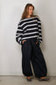 BYLOTTE Studios - Top - Ivy Longsleeve - Navy / White / Bordeaux