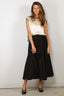 Forte_Forte - Rok - Chic Taffettas Longuette Skirt - Noir