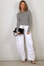 Lisa Yang - Top - Vivian stripes - Salt Noir