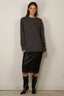 Rotate - Rok - Sequins Midi Skirt - Black