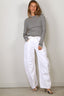 Lisa Yang - Top - Vivian stripes - Salt Noir