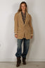 R13 - Blazer - Oversized Ragged Blazer - Light Khaki