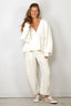 Rotate - Vest - Cardigan W/ Peplum - Egret