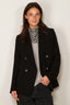 Vince - Blazer - Crepe Double Breasted Blazer - Black