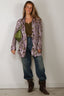 R13 - Blazer - Elongated Ragged Blazer With Piping - Purple Floral