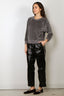 Suzie Kondi - Top - Saba Raglan Heather Velouw - Charcoal Heather