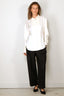 Rohe - Blouse - Shaped Tuxedo Silk Shirt - Cream
