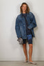 FREE CITY - Short - Cutoffs - Moonshrooms Blue