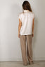 Vince - Blouse - Cap Slv Ruched Bk Blouse - Chiffon