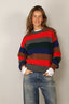 &Daughter - Trui - Sora Slouch Crew - Multi stripe