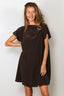 Joseph - Jurk - Anika Dress Satin Twill - Cocoa