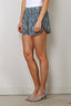 R13 - Short - Reversible Elastic Waist Short - Blue Paisley Indigo On White Floral