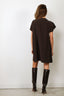Joseph - Jurk - Anika Dress Satin Twill - Cocoa
