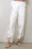 Tibi - Broek - Nylon Snap Pull On Jogger - White