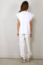 Tibi - Top - Light Weight Sweatshirting Sleeveless Easy Top - White