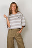 BYLOTTE Studios - T-Shirt - Olsen Tee - Grey Melange / White / Black