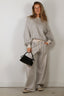 R13 - Broek - Relaxed Darted Sweatpant - Heather Grey / Oatmeal