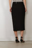Rotate - Rok - Lace Inserted Pencil Skirt - Black