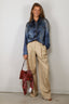 Golden Goose - Blouse - Journey W's Patty Over Shirt - Blue